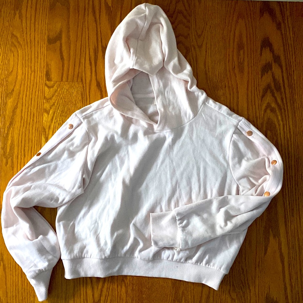 A pink sweatshirt